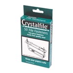 Crystalfile File Fasteners Silver 50 Box