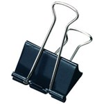 Marbig Foldback Clips 32mm Black 12 Pack 12 per Box