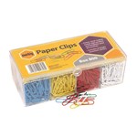 Marbig Paper Clip Large 33mm Asssorted 800 Box