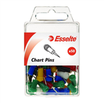 Esselte Chart Pins Assorted 50 Pack