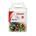 Esselte Map Pins Assorted 200 Pack