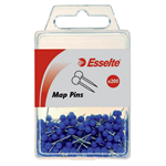 Esselte Map Pins 17mm Blue 200 Pack