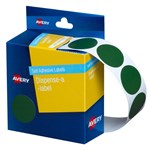 Avery Dispenser Dot Stickers 24mm Diameter Green 500 Pack 5 per Box
