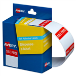 Avery Self Adhesive Label Sale Price 30x24mm Red and White