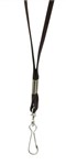 Rexel Lanyard Flat Style with Swivel Clip Black 10 Pack