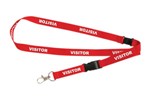 Rexel Lanyard Visitor Red 5 Pack