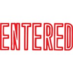 Xstamper Entered Red