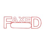 Xstamper Faxed SelfInking Stamp Date 13x42mm Red