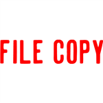 Xstamper File Copy Red