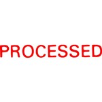 Xstamper Processed SelfInking Stamp 13x42mm Red