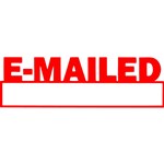 Xstamper EMailed With Date Stamp 13x42mm Red