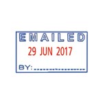 Shiny Stamp Self Inking Dater Stamp S410 Emailed