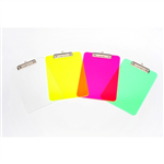 Marbig Plastic Clipboard A4 Assorted Colours 6 Pack