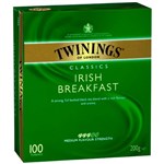 Twinings Tea Bags Irish Breakfast 100 Pack