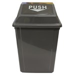 Cleanlink Bin Plastic with Swing Lid 40L Grey