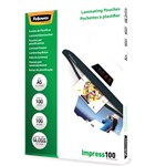 Fellowes Laminating Pouches A5 100 Micron 100 Pack