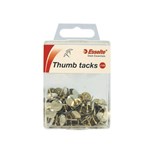 Esselte Thumb Tacks 11mm Silver 100 Pack