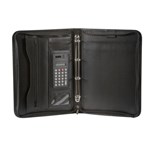 Spirax Compendium Zippered 4 Ring Binder with Handle Black