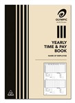 Olympic 140583 Yearly Time Book and Pay Book 32 Page 10 per Pack