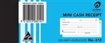 Olympic 613 Mini Cash Receipt Duplicate Book Blue 10 per Pack