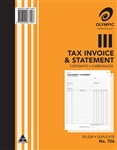Olympic 726 Invoice and Statement Book Duplicate 5 per Pack