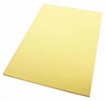 Quill Lined Writing Pads A4 Yellow 10 Pack