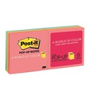 Post It R330AN Pop up Notes 73x73mm Assorted Neon 6 Pack