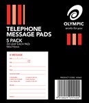 Olympic Telephone Message Pads 50 Leaf 5 Pack