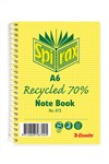 Spirax 813 Notebook 100 Pages Recycled A6 5 per Pack