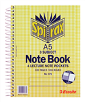Spirax 572 Notebook 3 Subject 150 Leaf A5 5 per Pack