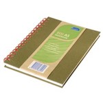Tudor Note Book Recycled 8mm Ruled A5 200 Page 10 per Pack