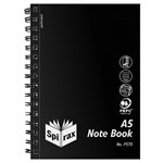 Spirax P570 Notebook 200 Pages A5 Black 5 per Pack
