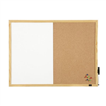 Quartet Penrite Combo Whiteboard Wooden Frame 900x600mm