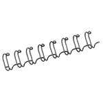 Fellowes Binding Coil 34 Loop Wire 8mm Black 100 Pack