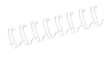 Fellowes Binding Coil 34 Loop Wire 12mm White 100 box