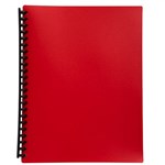 Marbig Display Book Refillable A4 20 Pocket Red 20 per Pack