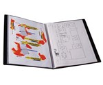 Marbig Display Book Fixed A3 20 Pocket Black
