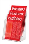 Esselte Brochure Holder Three Tier A4 Clear