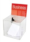 Esselte Ballot Box Large Card Lock Clear