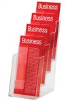 Esselte Brochure Holder 31049 Four Tier DL Clear