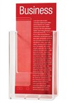 Esselte Brochure Holder Single Tier Wall Mount DL Clear