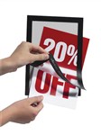 Durable Sign Holder Magaframe A4 Black 2 Pack