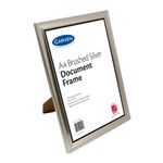 Carven Document Frame Mountable A4 Brush Silver