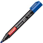 Luxor 271 Permanent Chisel Tip Marker Blue 10 Box