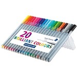 Staedtler Triplus Fineliners Assorted 20 Wallet