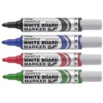 Pentel Maxiflo Whiteboard Marker Bullet Assorted 4 Wallet