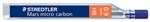 Staedtler Mechanical Pencil Lead Refills 09mm HB 12 Pack