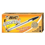 Bic Cristal Ballpoint Pen Black 12 Box