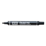 Pentel Permanent Marker Bullet Point Black 12 Box