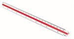 Staedtler Triangular Scale Ruler 1 20 25 50 75 100 125